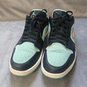 Air Jordan 1 Low SE Tropical Twist Mens 13 Black Turquoise